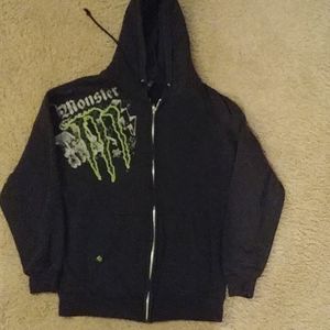 Men's Monster Zip Up Hoodie